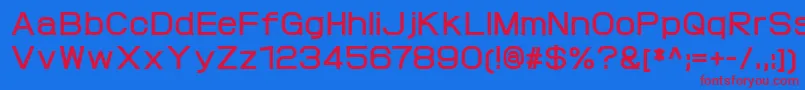 ProtofetBold Font – Red Fonts on Blue Background