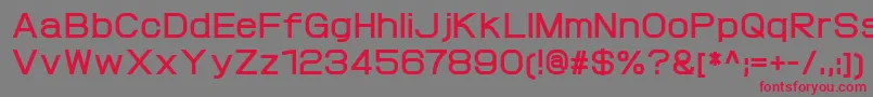 ProtofetBold Font – Red Fonts on Gray Background