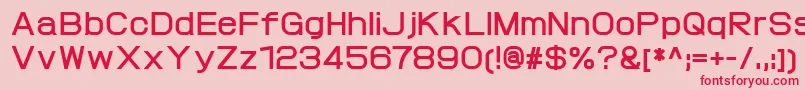 ProtofetBold-Schriftart – Rote Schriften auf rosa Hintergrund