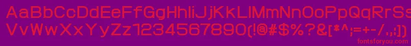 ProtofetBold Font – Red Fonts on Purple Background