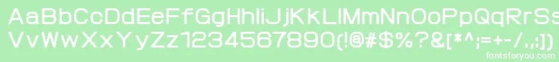ProtofetBold Font – White Fonts on Green Background