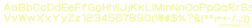 Шрифт ProtofetBold – жёлтые шрифты на белом фоне