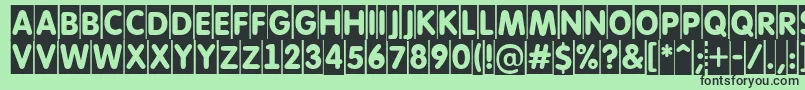 AFuturaroundtitulcm Font – Black Fonts on Green Background