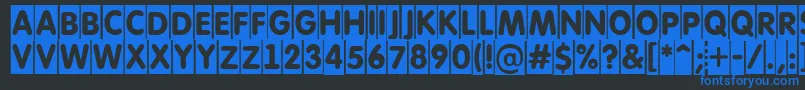 AFuturaroundtitulcm Font – Blue Fonts on Black Background
