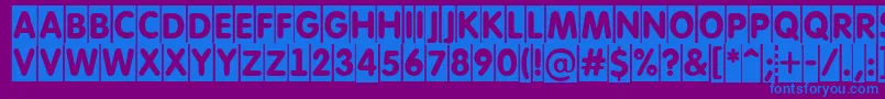 AFuturaroundtitulcm Font – Blue Fonts on Purple Background