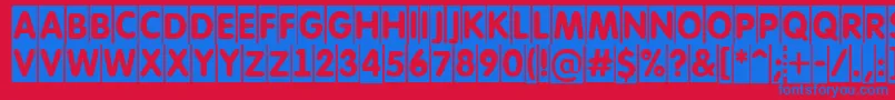 AFuturaroundtitulcm Font – Blue Fonts on Red Background