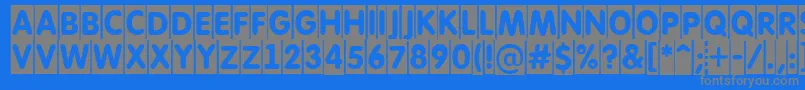 AFuturaroundtitulcm Font – Gray Fonts on Blue Background