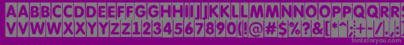 AFuturaroundtitulcm Font – Gray Fonts on Purple Background