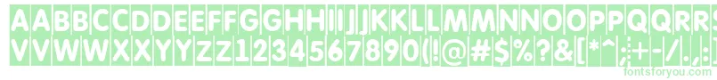 Fonte AFuturaroundtitulcm – fontes verdes em um fundo branco