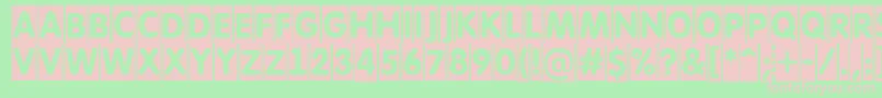 AFuturaroundtitulcm Font – Pink Fonts on Green Background