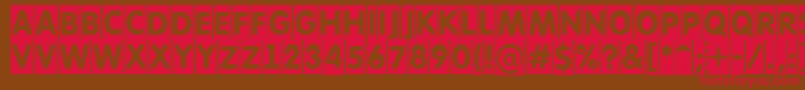 AFuturaroundtitulcm Font – Red Fonts on Brown Background