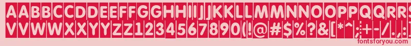 AFuturaroundtitulcm Font – Red Fonts on Pink Background