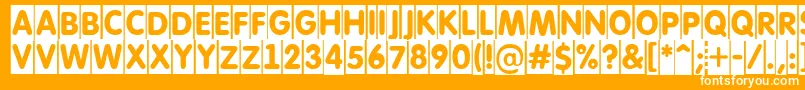 AFuturaroundtitulcm Font – White Fonts on Orange Background