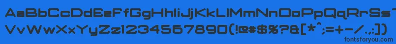 ClassicRobotBold Font – Black Fonts on Blue Background