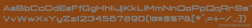 Шрифт ClassicRobotBold – серые шрифты на коричневом фоне
