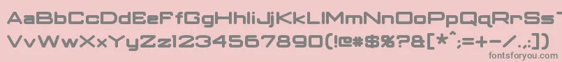 ClassicRobotBold Font – Gray Fonts on Pink Background