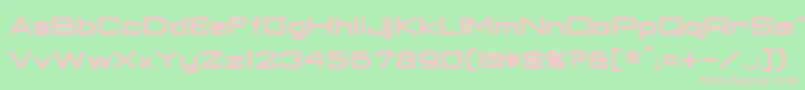 ClassicRobotBold Font – Pink Fonts on Green Background