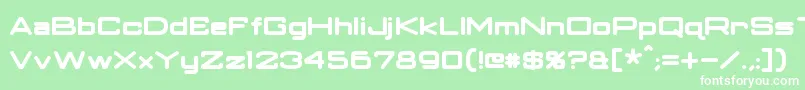 ClassicRobotBold Font – White Fonts on Green Background
