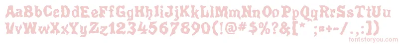 Poultrygeist Font – Pink Fonts on White Background