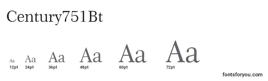 Century751Bt Font Sizes