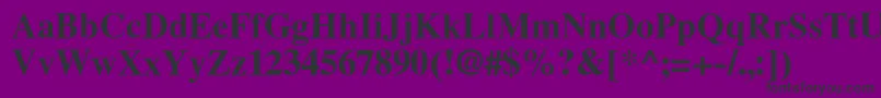 LatinskijcBold Font – Black Fonts on Purple Background