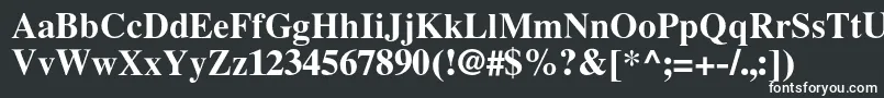 LatinskijcBold Font – White Fonts on Black Background