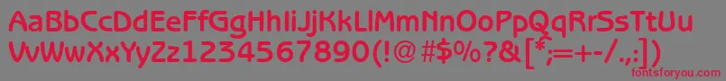 B691SansBold Font – Red Fonts on Gray Background