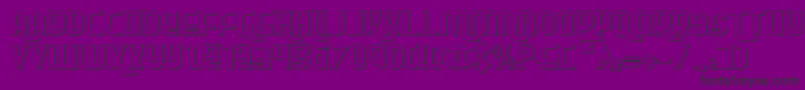 フォントRokikierse – 紫の背景に黒い文字