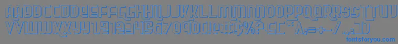 Rokikierse Font – Blue Fonts on Gray Background