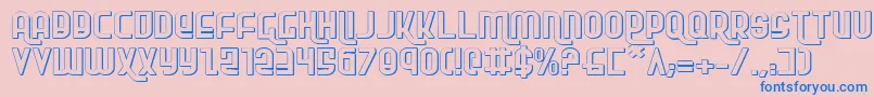 Rokikierse Font – Blue Fonts on Pink Background