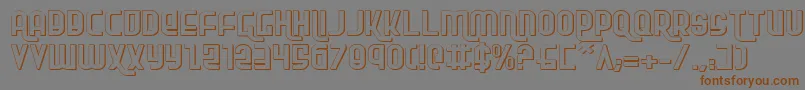Rokikierse Font – Brown Fonts on Gray Background