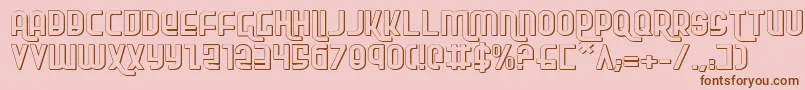 Rokikierse Font – Brown Fonts on Pink Background