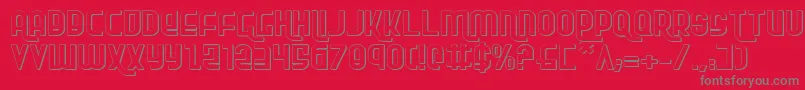 Rokikierse Font – Gray Fonts on Red Background