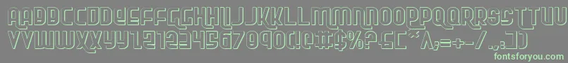 Rokikierse Font – Green Fonts on Gray Background