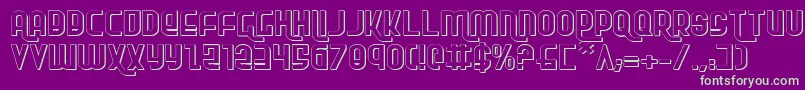 Rokikierse Font – Green Fonts on Purple Background