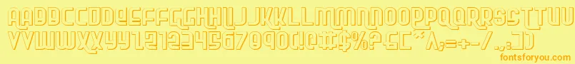 Saiba mais sobre a fonte Rokikierse Fonte Rokikierse – fontes laranjas em um fundo amarelo