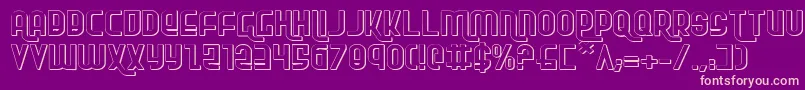 Rokikierse Font – Pink Fonts on Purple Background