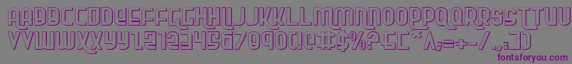 Rokikierse Font – Purple Fonts on Gray Background