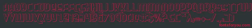 Rokikierse Font – Red Fonts on Black Background