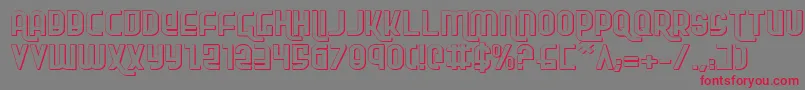 Rokikierse Font – Red Fonts on Gray Background