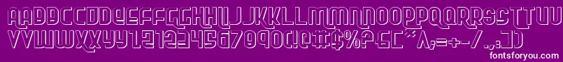 Rokikierse Font – White Fonts on Purple Background