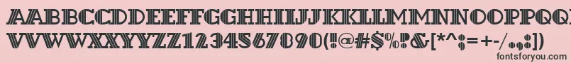 Dextord Font – Black Fonts on Pink Background