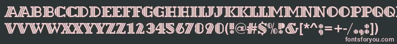 Dextord Font – Pink Fonts on Black Background