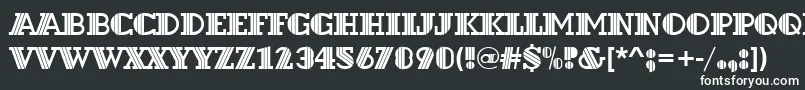 Шрифт Dextord – белые шрифты
