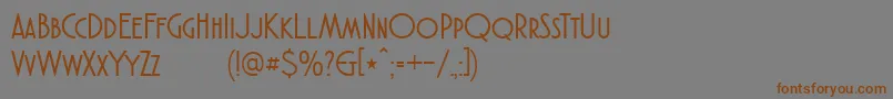 More about AtlanticCruiseDemo Font AtlanticCruiseDemo Font – Brown Fonts on Gray Background