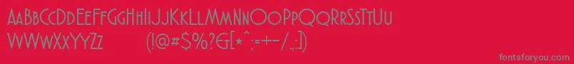 AtlanticCruiseDemo Font – Gray Fonts on Red Background