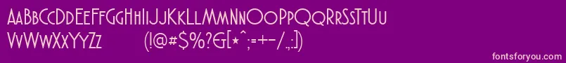 AtlanticCruiseDemo Font – Pink Fonts on Purple Background