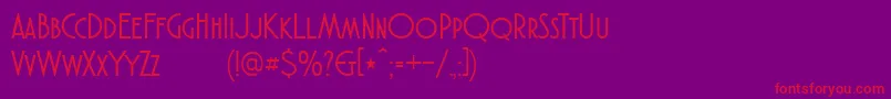 AtlanticCruiseDemo Font – Red Fonts on Purple Background