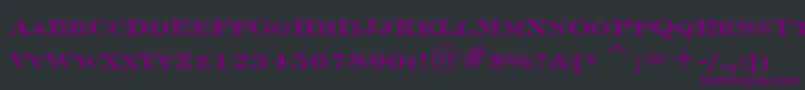 EngraversRomanBoldBt Font – Purple Fonts on Black Background