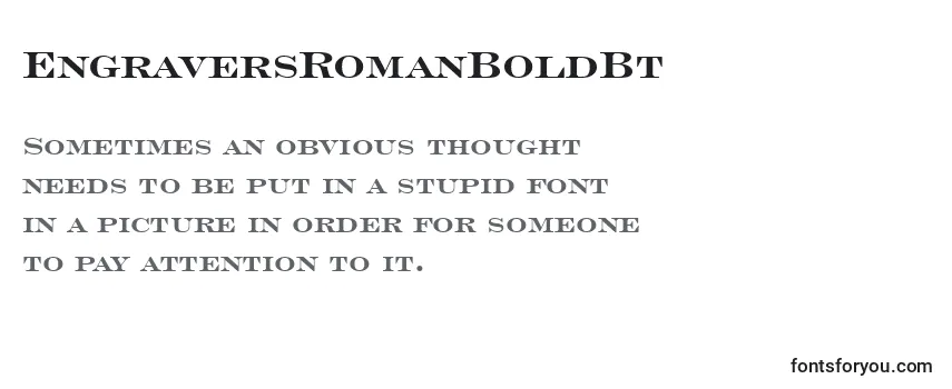 EngraversRomanBoldBt-fontti